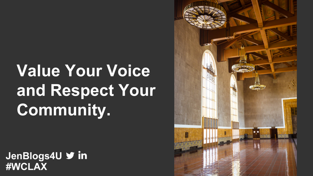 Respect Your Voice and Community